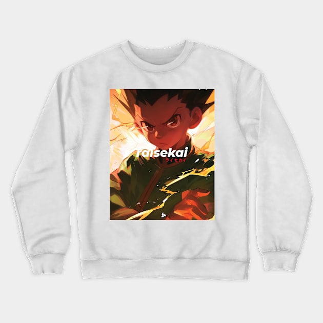 Gon Hunter x Hunter Crewneck Sweatshirt by raisekai